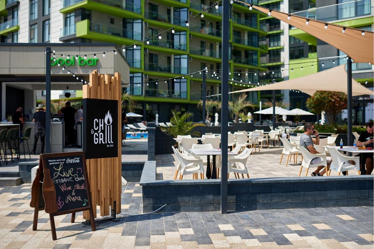 Panoramic Aparthotel Pool & Spa Mamaia Nord Navodari Ngoại thất bức ảnh