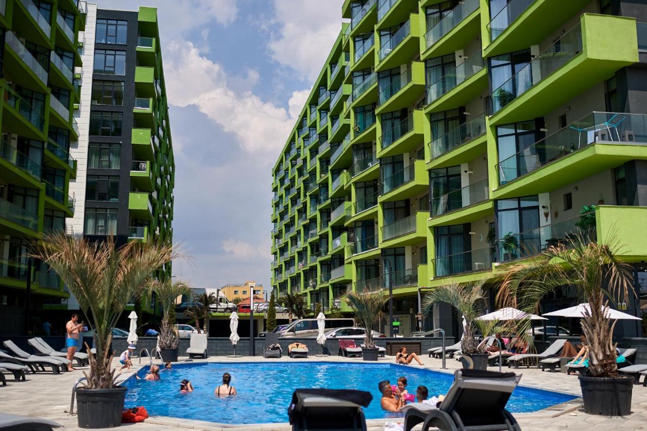 Panoramic Aparthotel Pool & Spa Mamaia Nord Navodari Ngoại thất bức ảnh